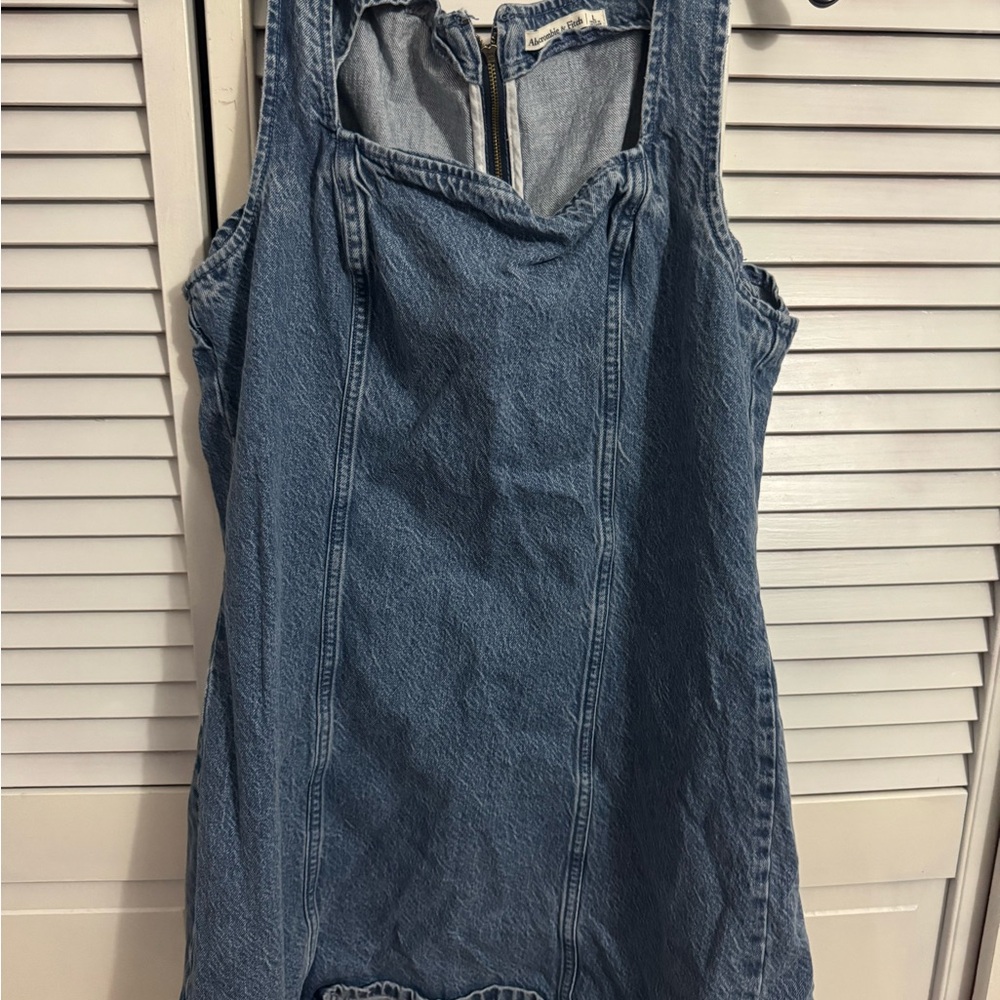 Abercrombie & Fitch Women's Blue Denim Dress